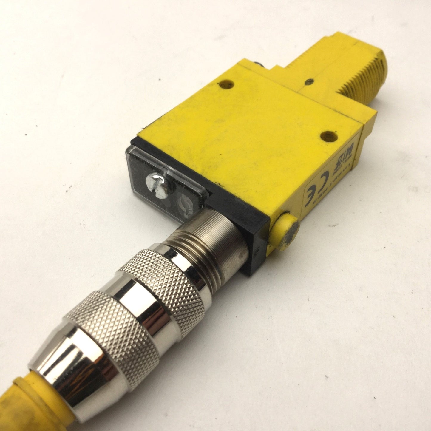 Used Banner SME312FVQD Mini-Beam Fiber Optic Amplifier, Voltage: 10-30VDC, With Cable