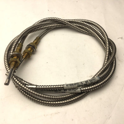 Used Lot of 2 Banner Engineering ITETA1.53S Fiber Optic Cable, Threaded, 36" Long