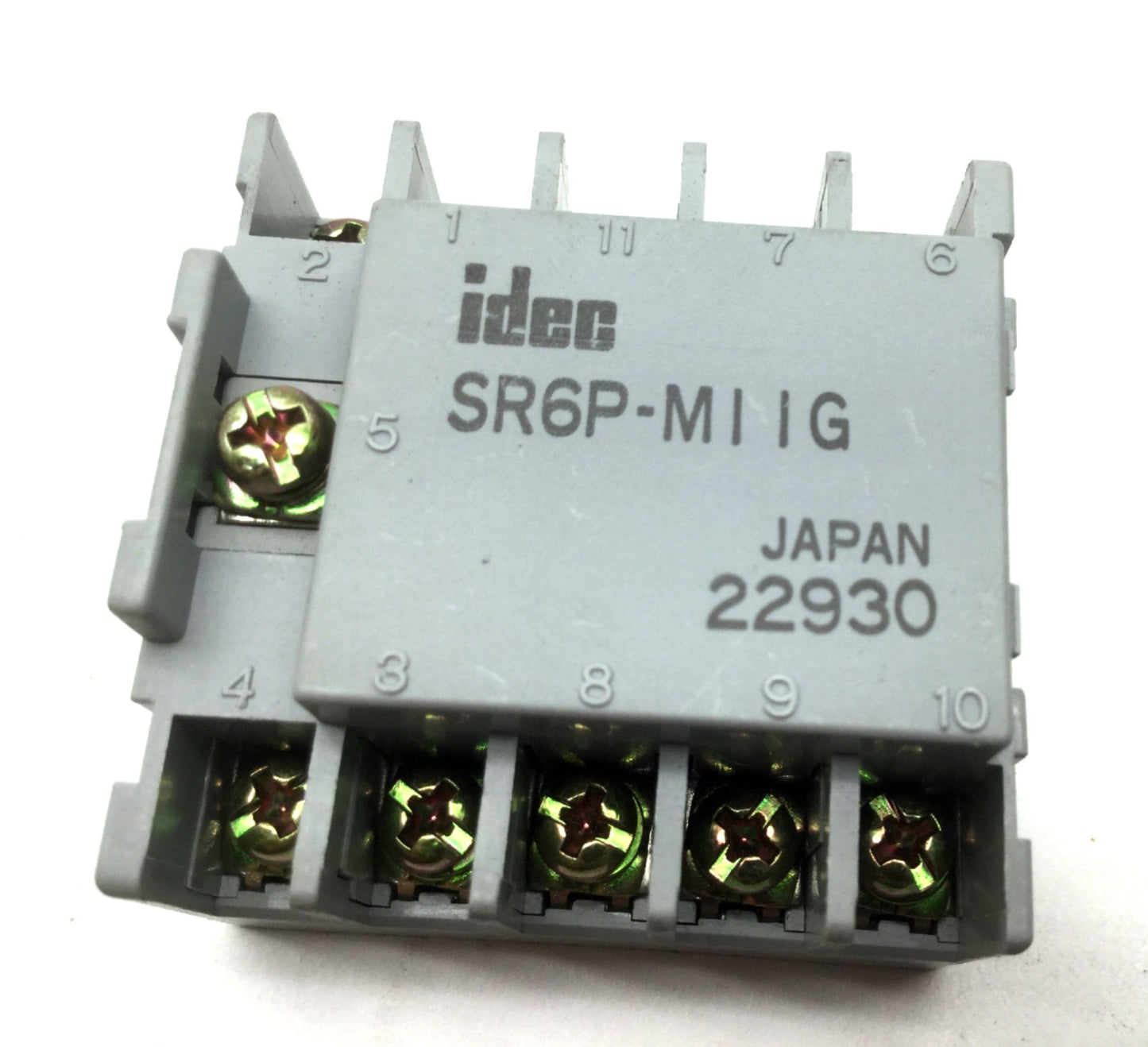 Used Lot of 3 Idec SR6P-M11G Relay Socket Adapters 10A 11 Pin 300V