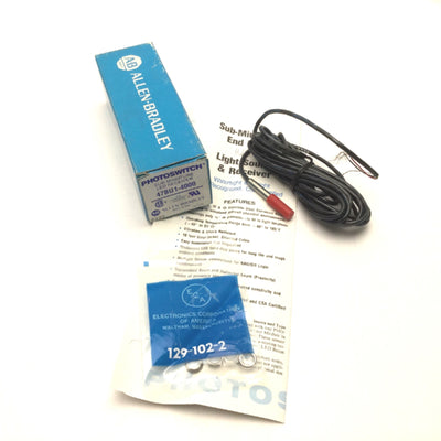 New Allen Bradley 47BU1-4000 PHOTOSWITCH Subminiature LED Receiver 10Ft Leads