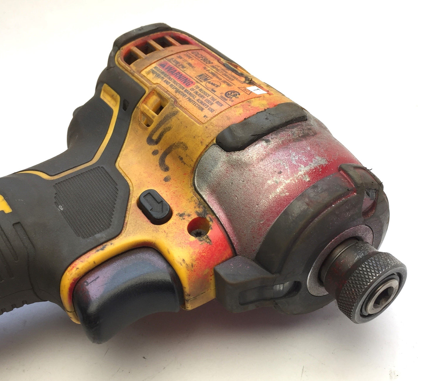 Used DeWalt DCF809 1/4" Cordless Impact Driver Brushless 20VDC DCB112 Charger Battery