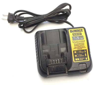 Used DeWalt DCF885 1/4" Cordless Impact Driver 20V DCB107 Lithium Ion Charger Battery