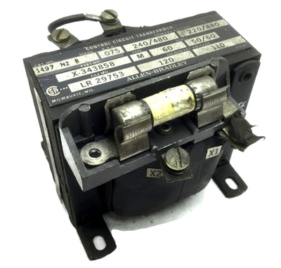 Used Allen Bradley 1497-N2-B Control Circuit Transformer Prim 240/480 Sec 120 110