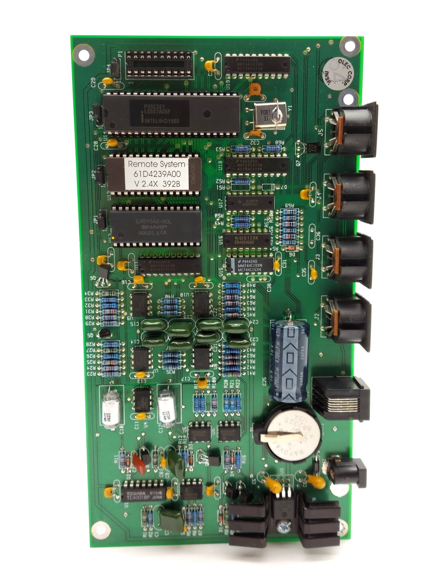 New Olec 17AI441 Rev. E2 Remote System Board, 4x 5-Pin DIN, 1x RJ12