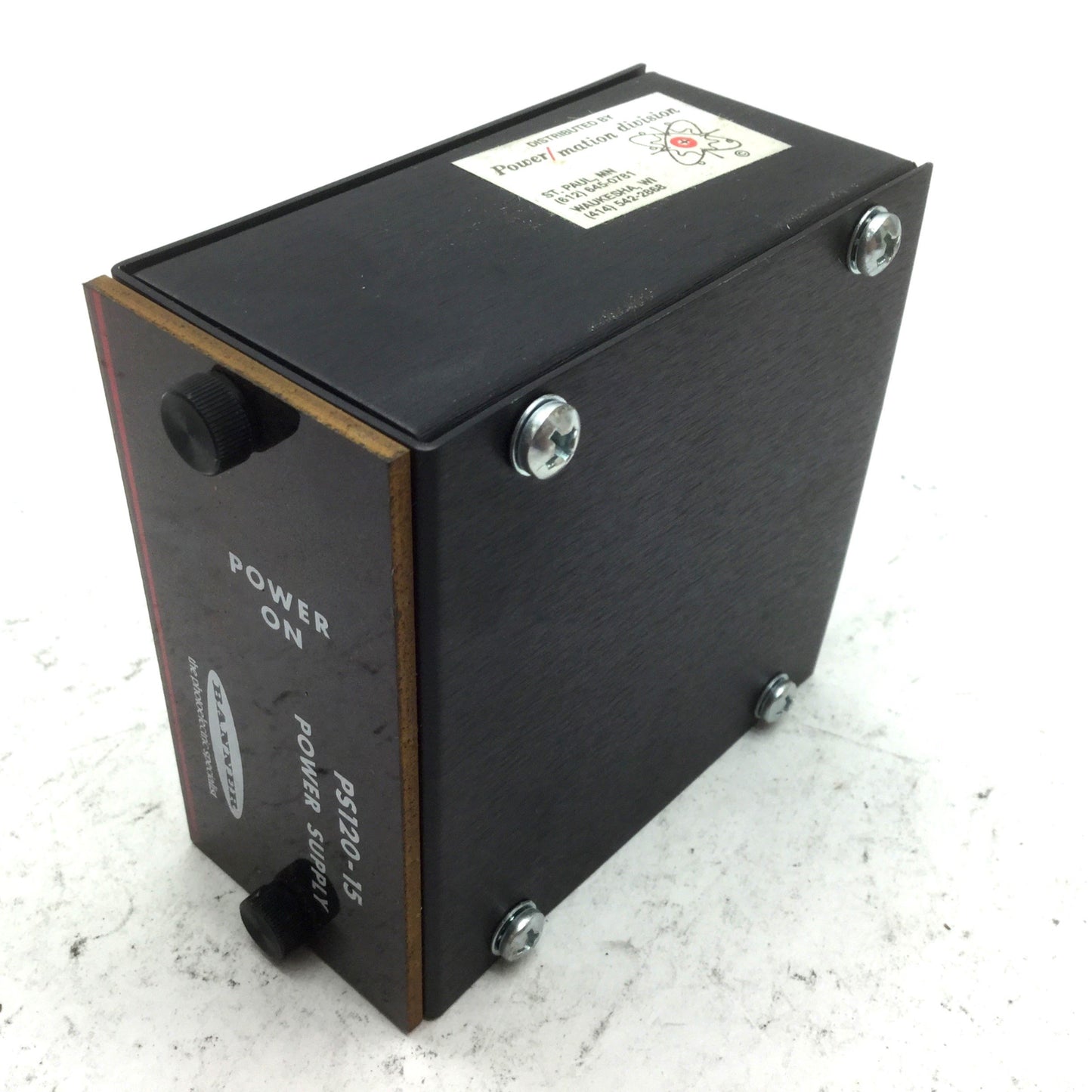 Used Banner PS120-15 Sensor Power Supply 18775, 120VAC IN, 15VDC OUT, 8-Pin Octal