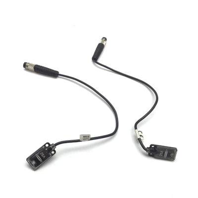 Used Banner VS25EVQ & VS2AP5RQ Thru Beam Sensor Emitter & Receiver, 1.2m, 10-30VDC
