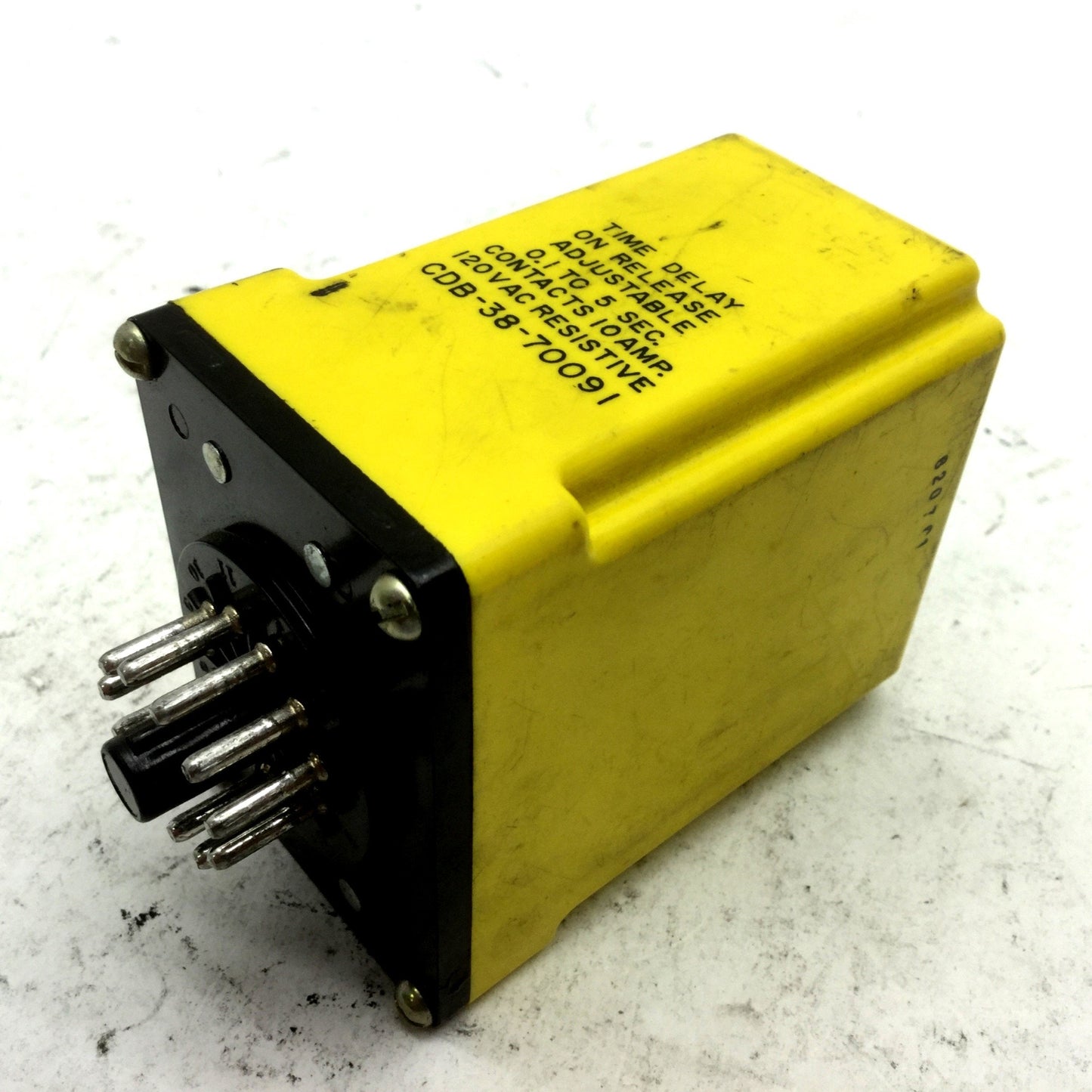 Used AMF Potter & Brumfield CDB-38-70091 CMOS IC Time Delay Relay 0.1-5 Sec, 120VAC