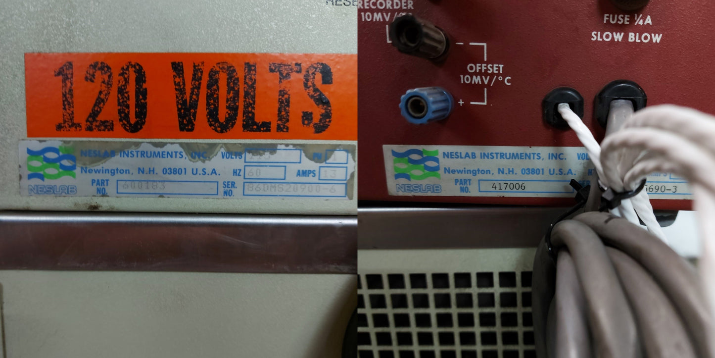 Used Neslab 600183 Alfa RTC-A Recirculating Bath -30-100℃ 115VAC w/Digital Controller
