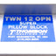 Used Thomson TWN12OPN Super Twin Pillow Block Ball Bearing, Open, Shaft: 0.75" 3/4"