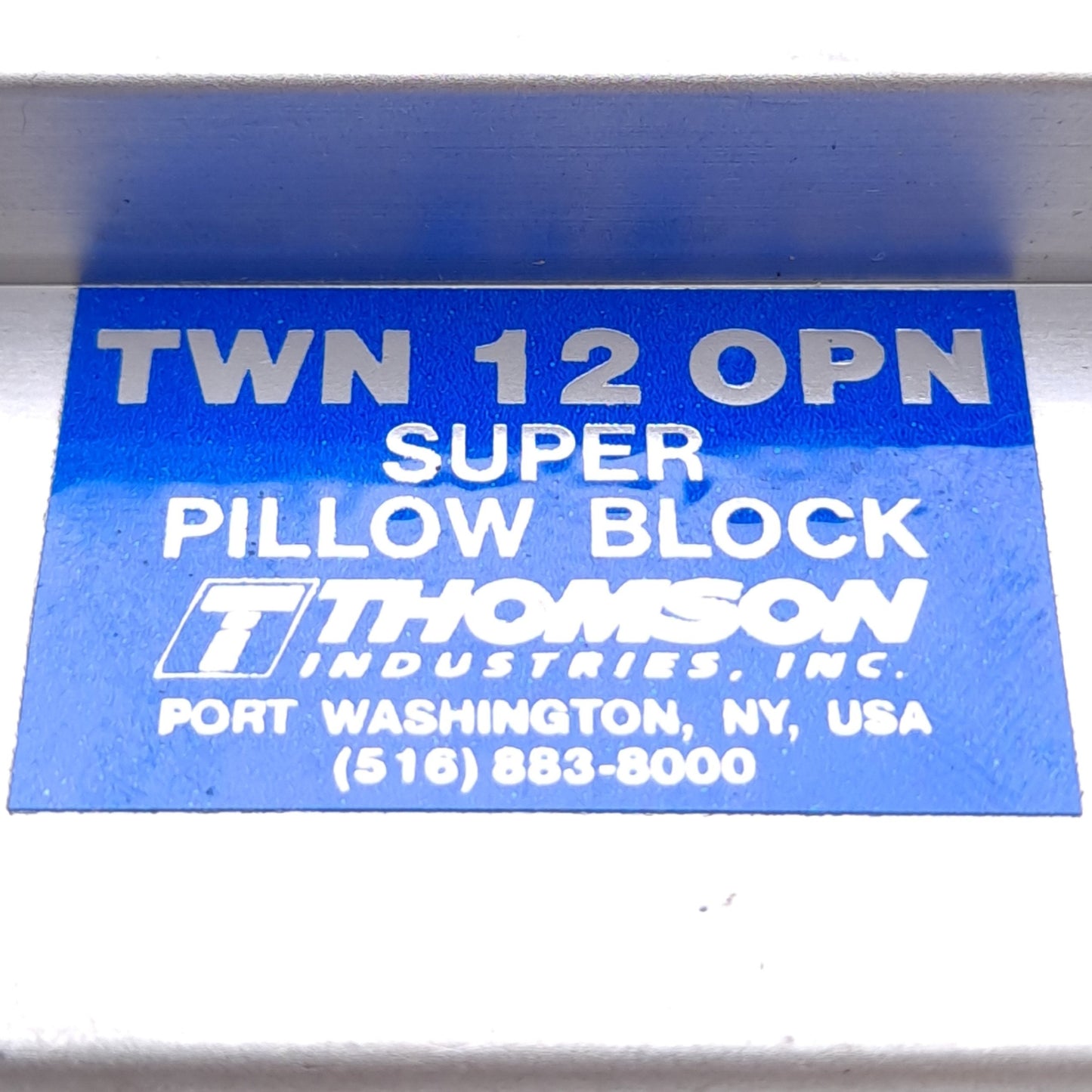 Used Thomson TWN12OPN Super Twin Pillow Block Ball Bearing, Open, Shaft: 0.75" 3/4"