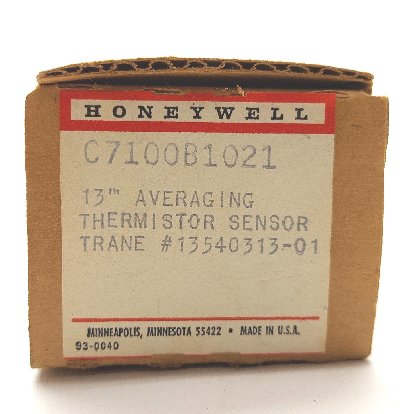 New Honeywell C7100B1021 Averaging Thermistor Sensor, 13", Trane Part# 13540313-01