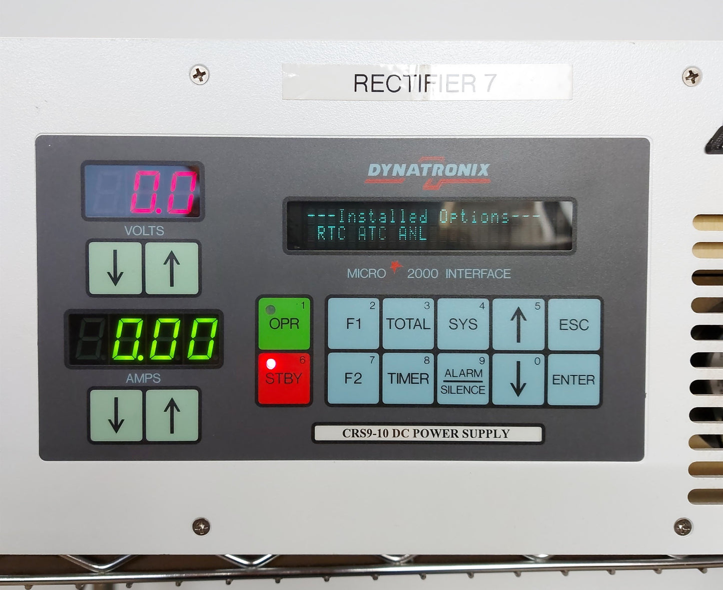 Used Dynatronix CRS9-10 DC Power Supply Out: 0-9VDC 0-10A In: 120VAC *Broken Switch*