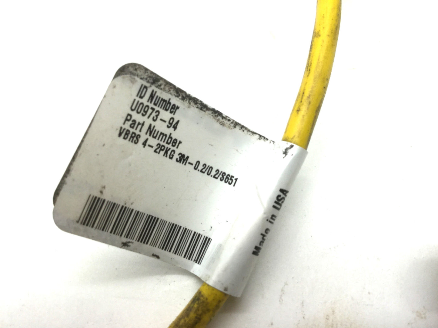 Used Lot of 2 Turck VBRS 4-2PKG 3M-0.2/0.2/S651 Cable Splitter M12 4-Pin to M8 3-Pin