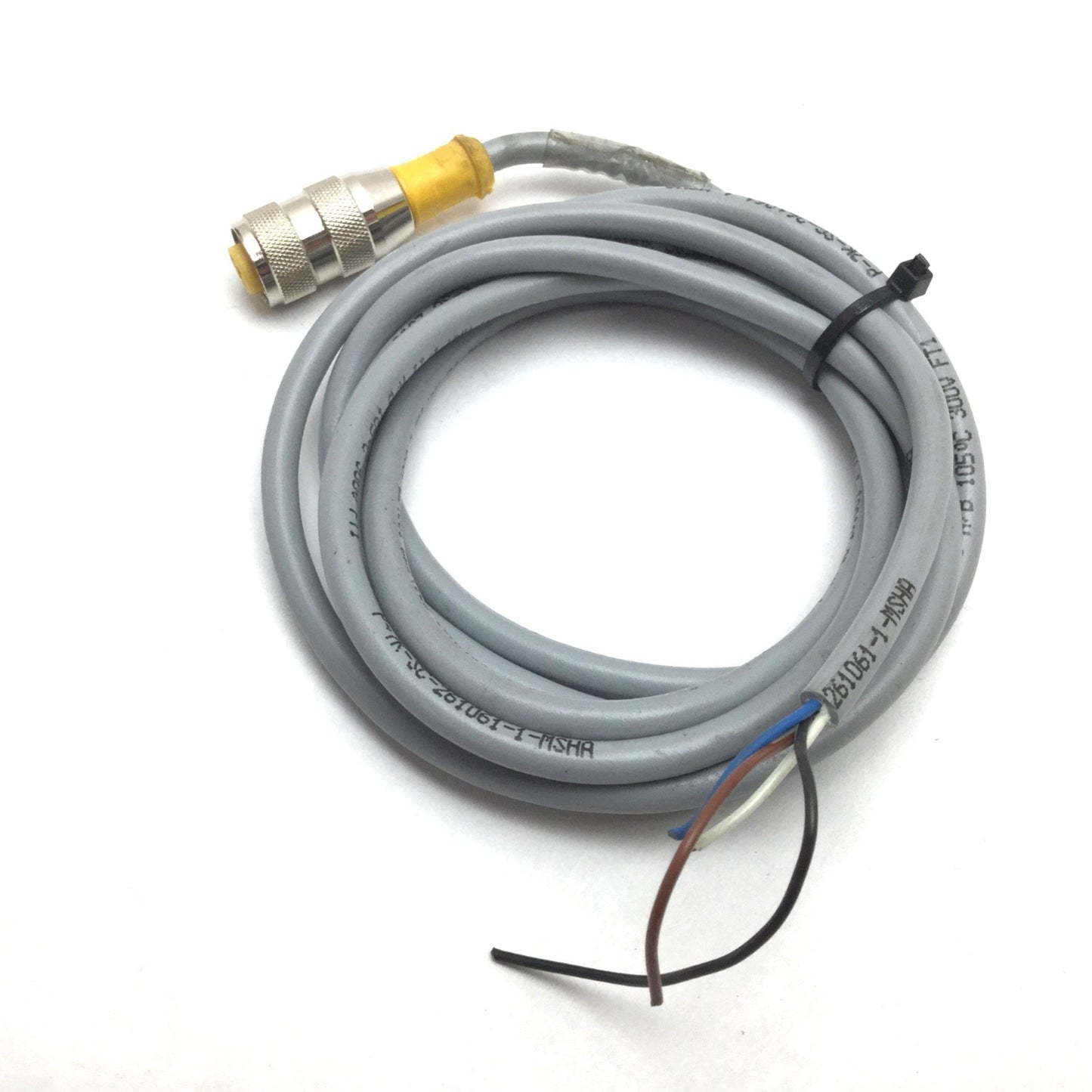 Used Turck 46722 Inductive Proximity Sensor, 3mm, 10-30VDC, M8, M12 4-Pin, With Cable
