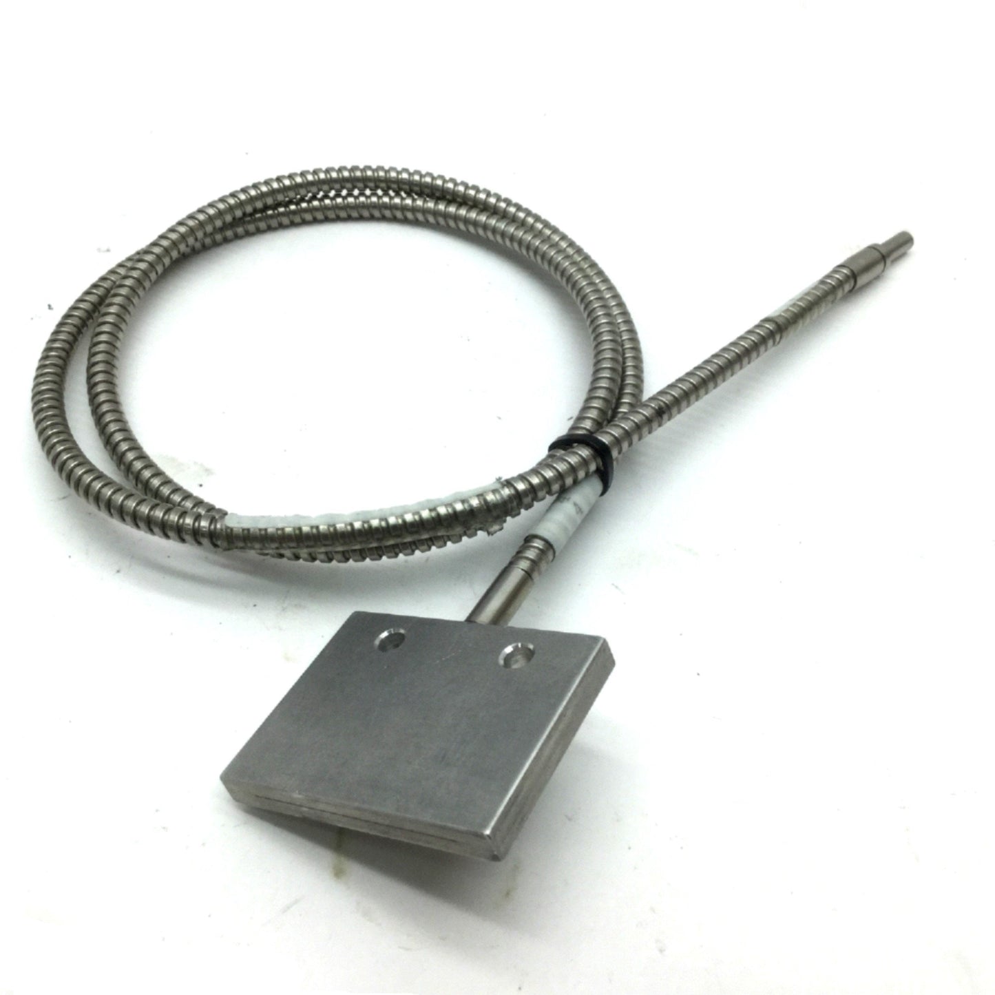 Used Tri-Tronics F-P-36 Fiber Optic Light Guide, 36" Long, Stainless Steel Jacket