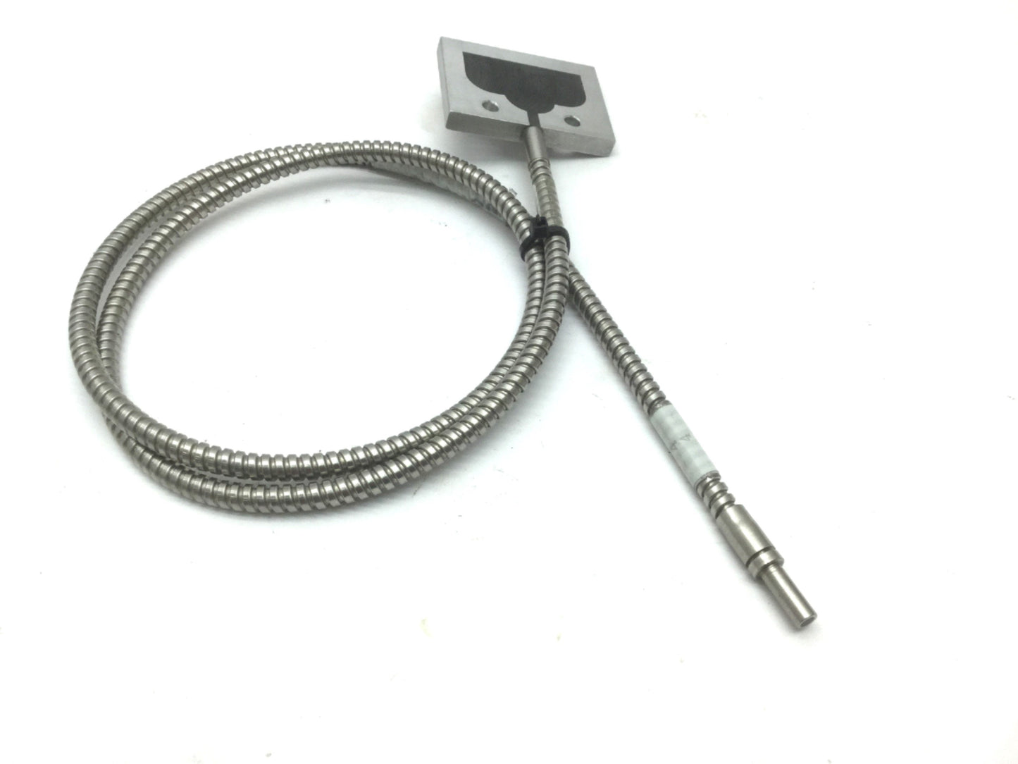 Used Tri-Tronics F-P-36 Fiber Optic Light Guide, 36" Long, Stainless Steel Jacket