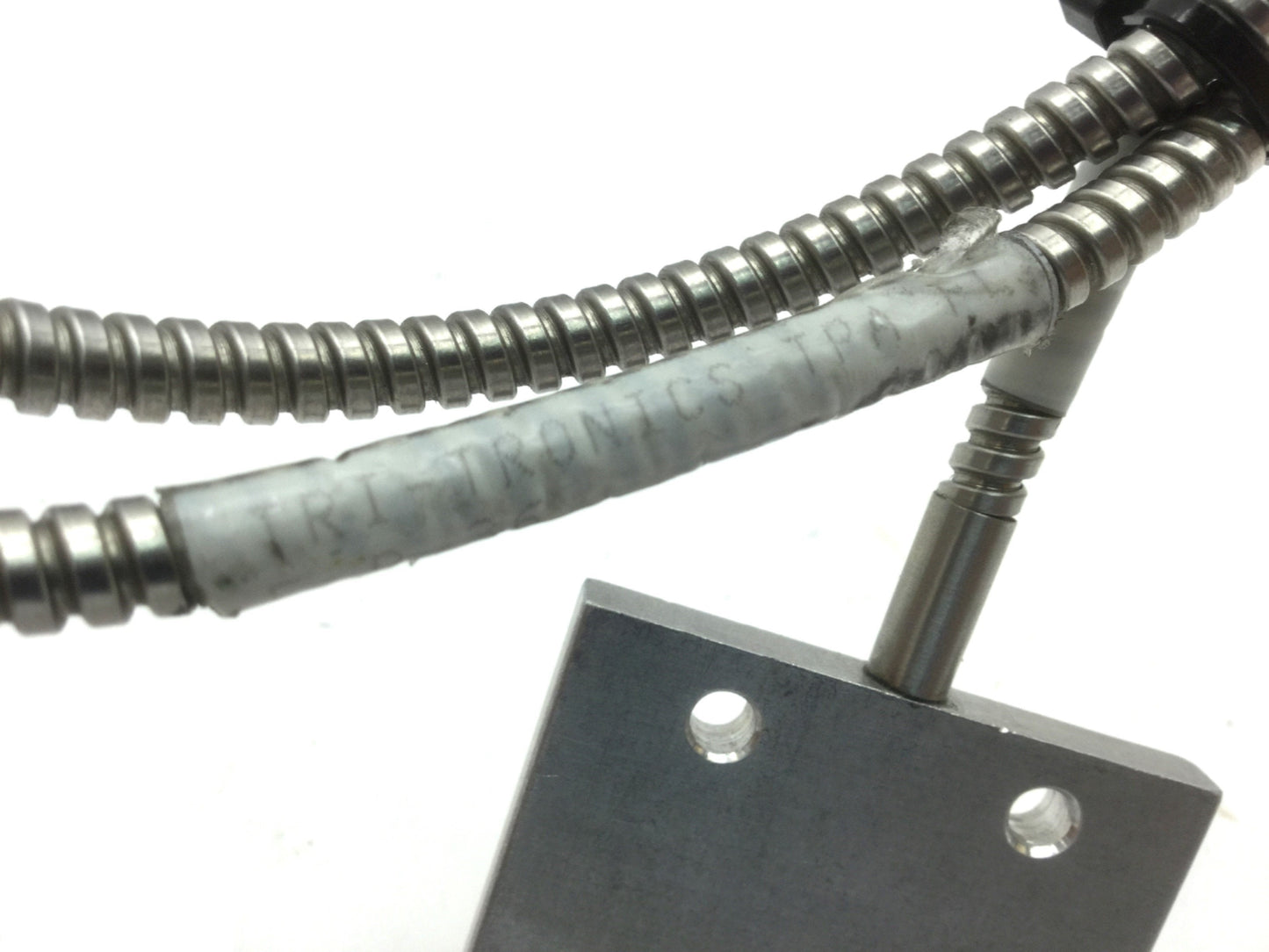 Used Tri-Tronics F-P-36 Fiber Optic Light Guide, 36" Long, Stainless Steel Jacket