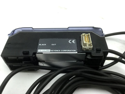 Used Lot of 2 Keyence Corporation FS-V22RP Fiber Amplifier