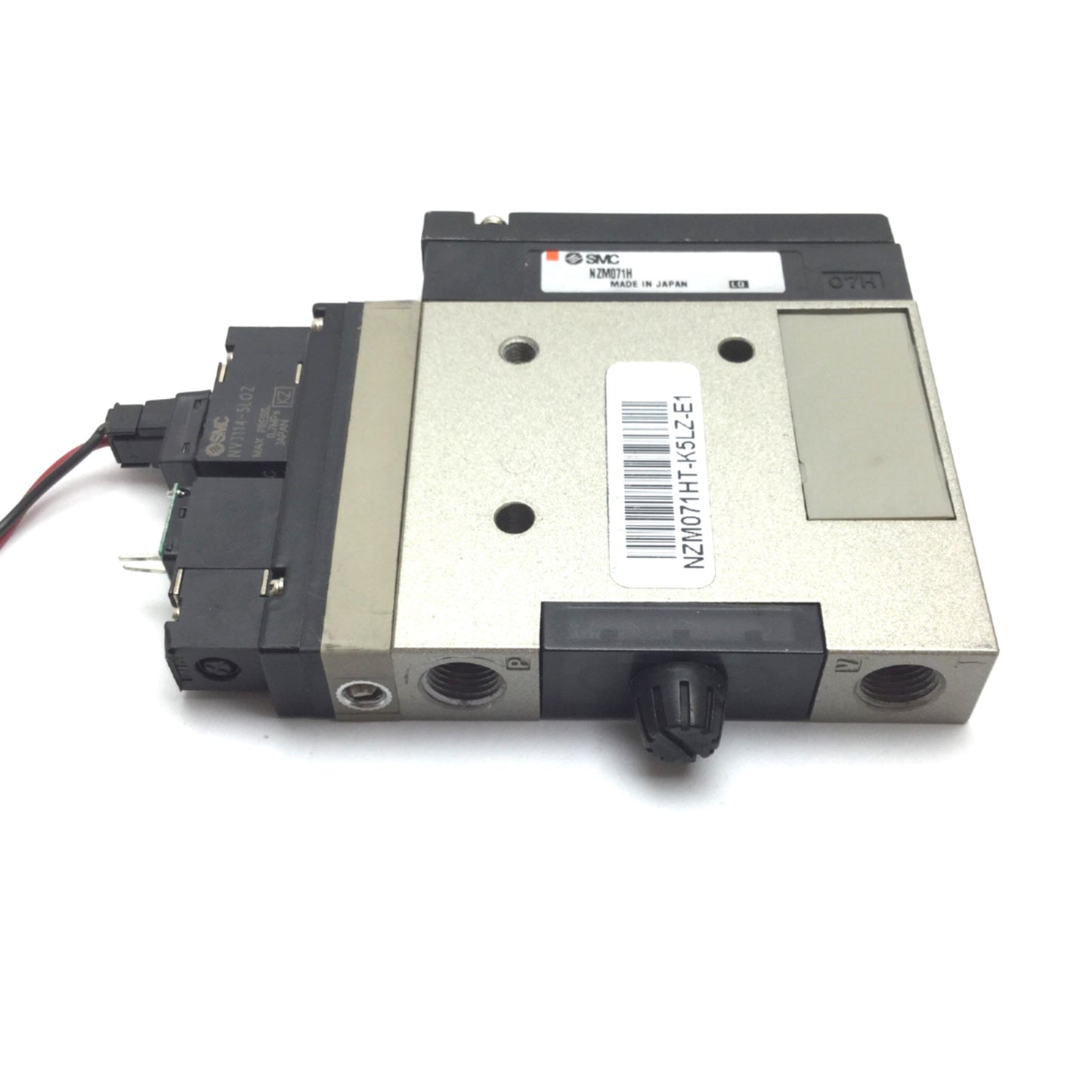 Used SMC NZM071HT-K5LZ Vacuum Generator Ejector, 24VDC, 30-80psi, *Missing Terminal