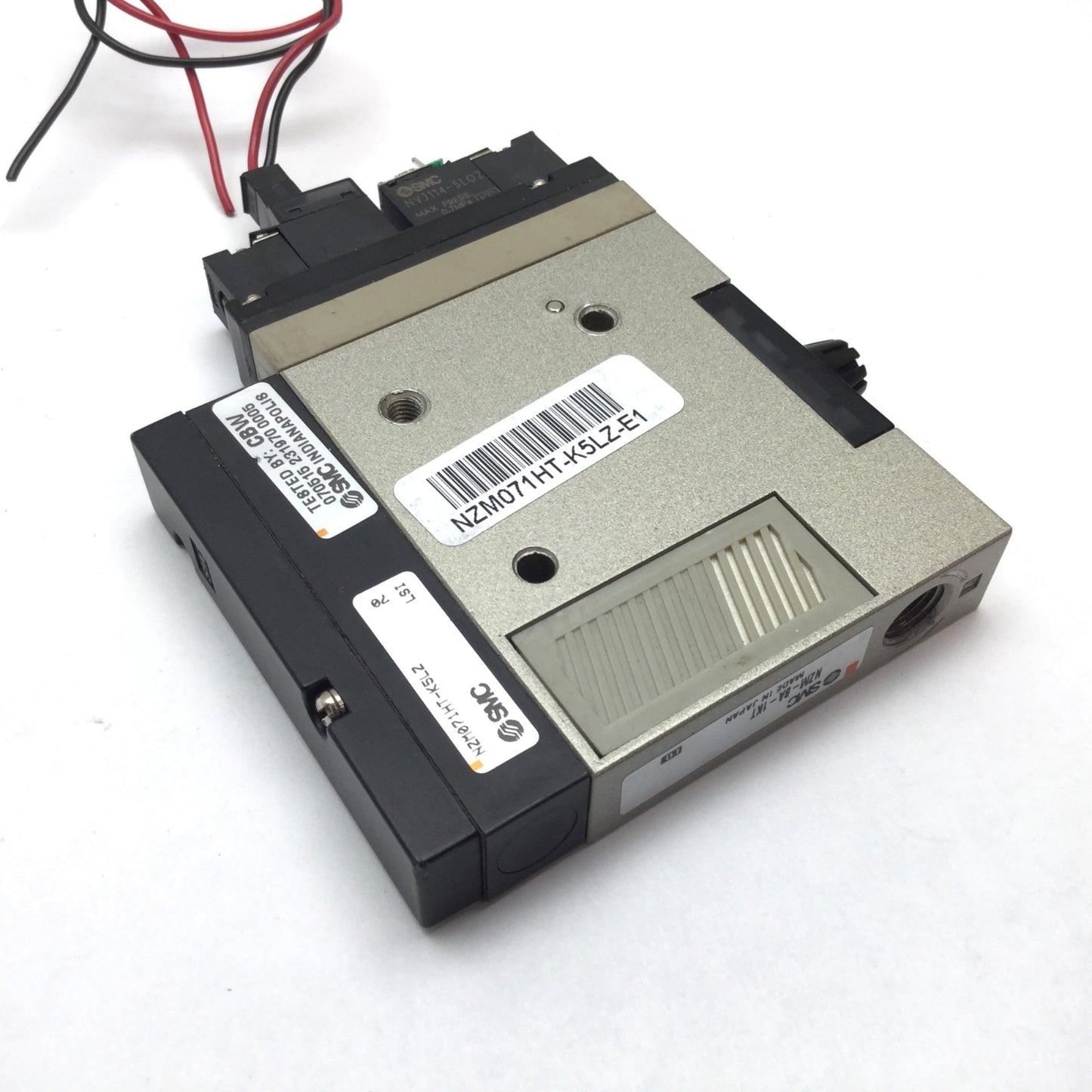 Used SMC NZM071HT-K5LZ Vacuum Generator Ejector, 24VDC, 30-80psi, *Missing Terminal