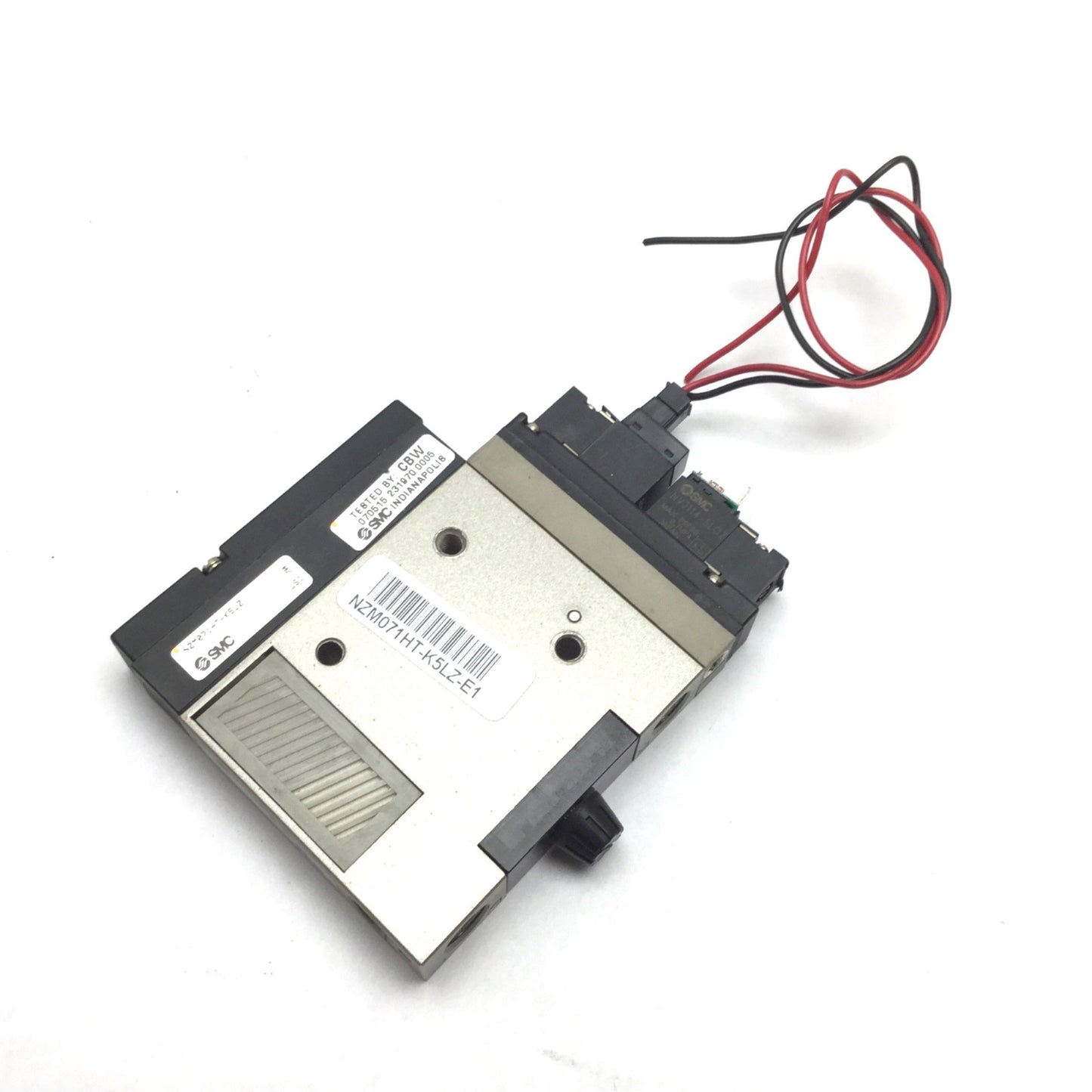 Used SMC NZM071HT-K5LZ Vacuum Generator Ejector, 24VDC, 30-80psi, *Missing Terminal