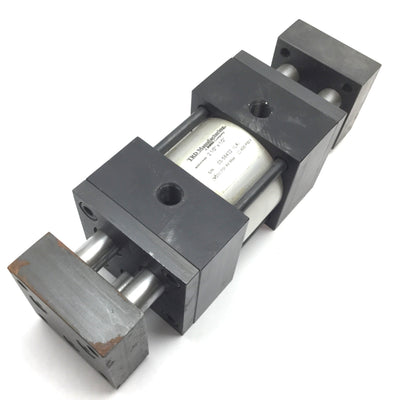 Used Bimba TRD 03-56432 Dual Rod Cylinder, Bore: 2.5", Stroke: 0.5", 1/4" NPT, *Rust*