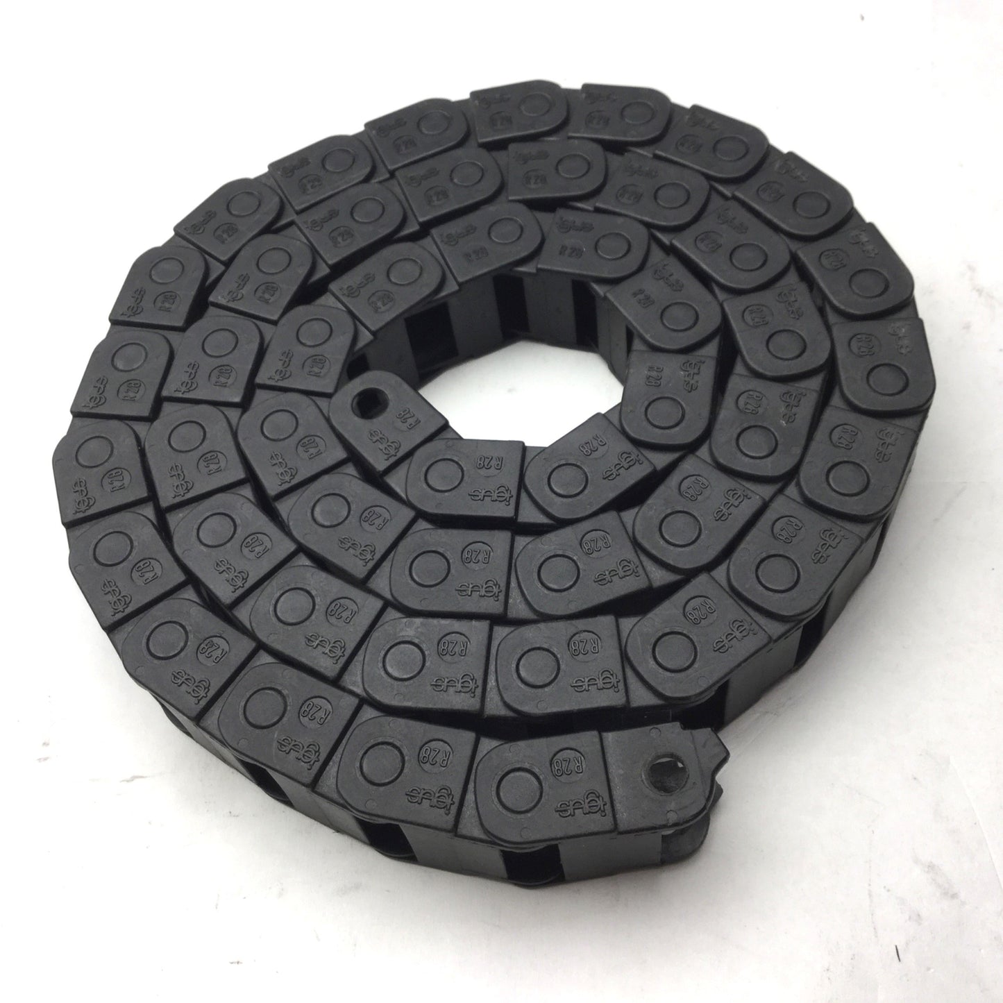 Used Igus R28 Energy Chain, 48 Links Long, 7/8" Wide, 7/16" Height, 38" Length