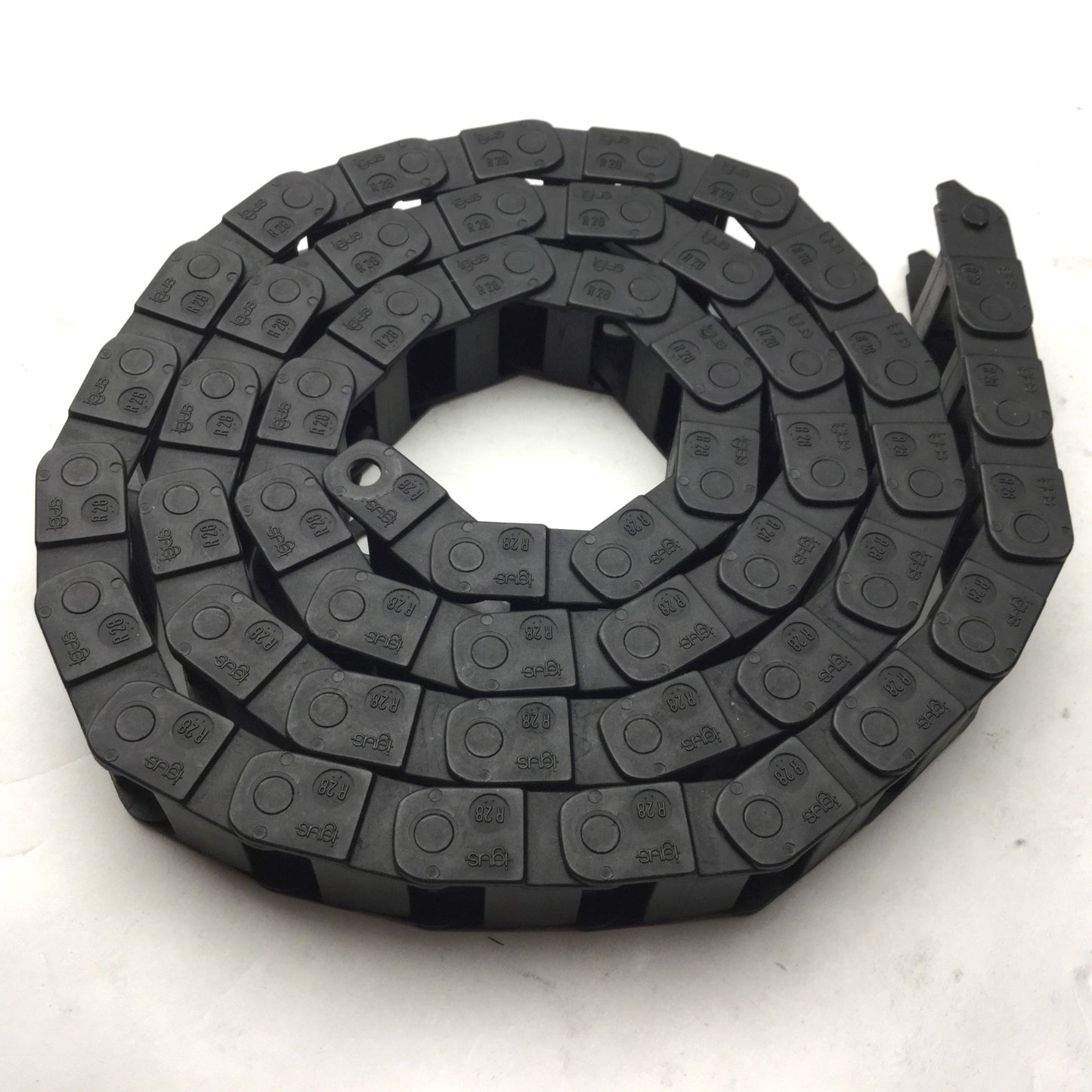 Used Igus R28 Energy Chain, 50 Links Long, 3/4" Wide, 1/2" Height, 40" Length