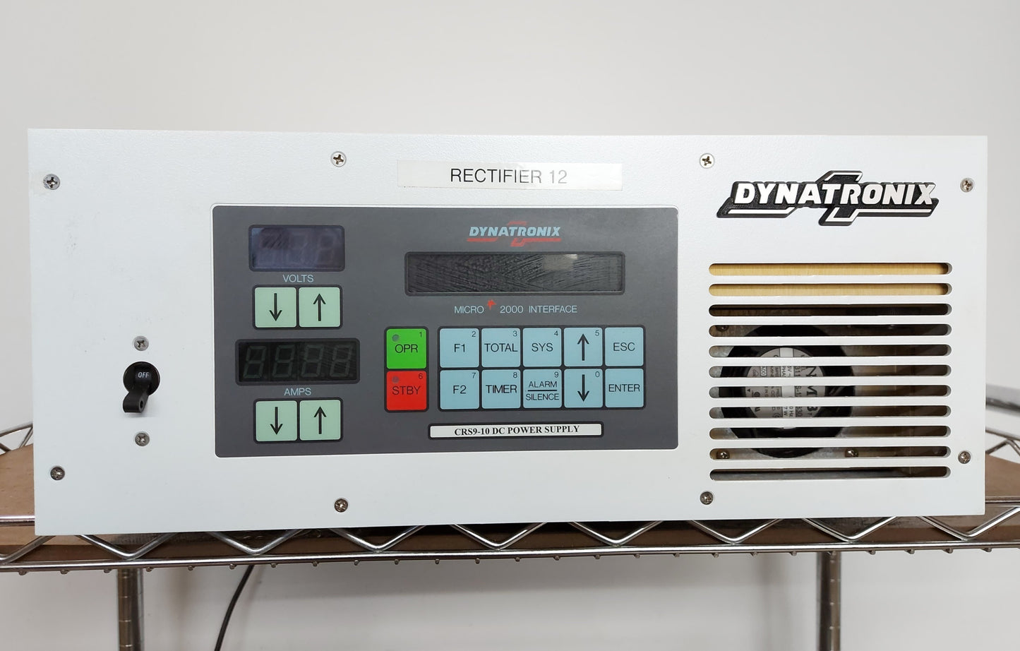 Used Dynatronix CRS9-10 DC Power Supply Out: 0-9VDC 0-10A In: 120VAC *Loud Fan*