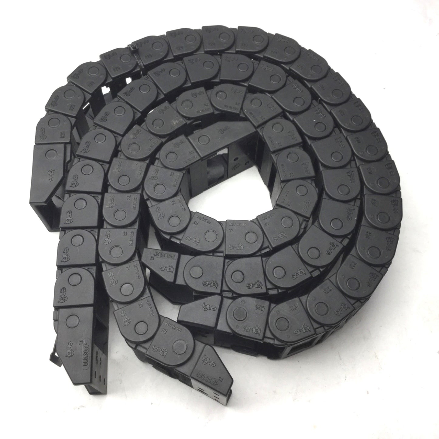 Used Lot of 3 Miscellanious Igus Energy Chains, 18" (L) x 1.5" (W) x .75" (H)