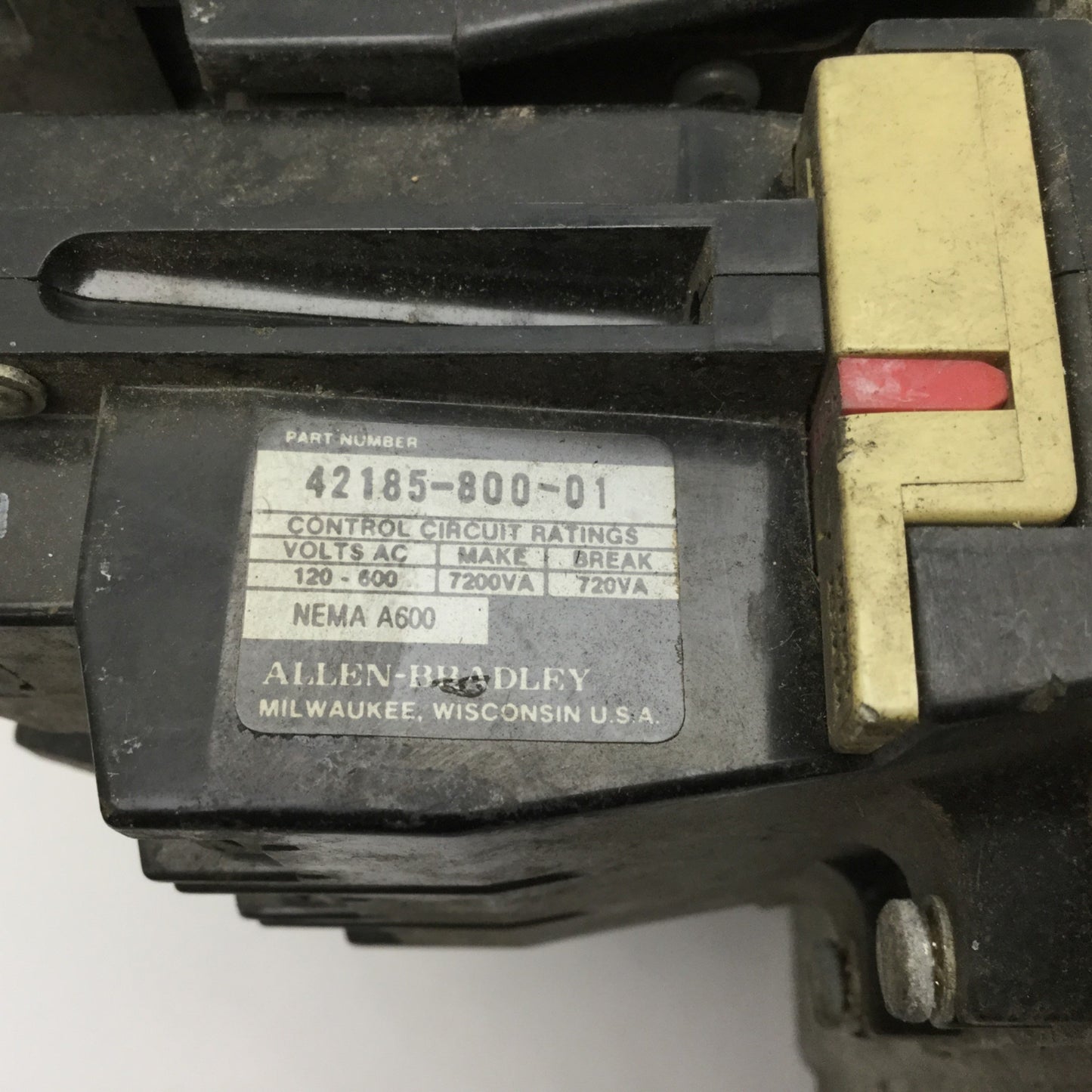 Used Allen Bradley 505-A0D NEMA Reversing Motor Starter 18A 600VAC Max Without Heater