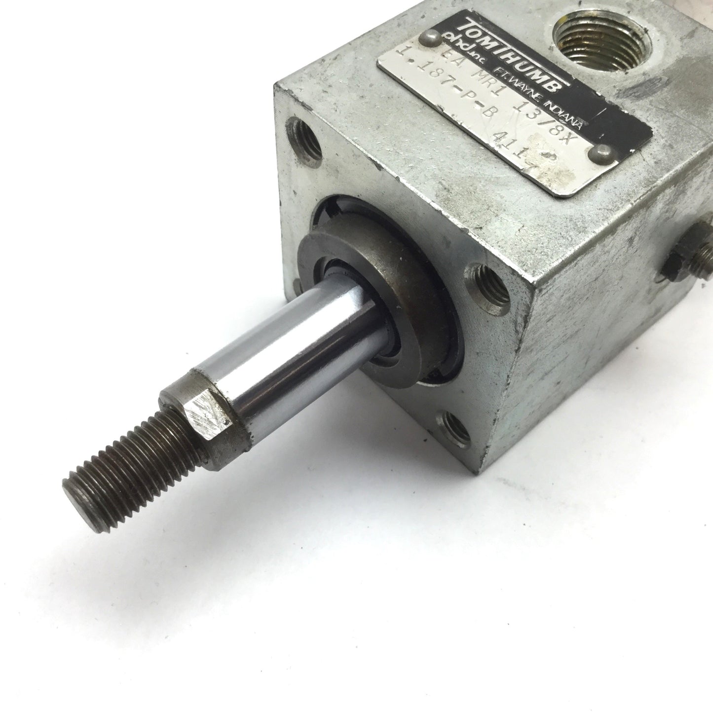 Used PHD Tom Thumb EA MR1 13/8X1.187-P-B Pneumatic Cylinder, Bore 1.5", Stroke 1.187"