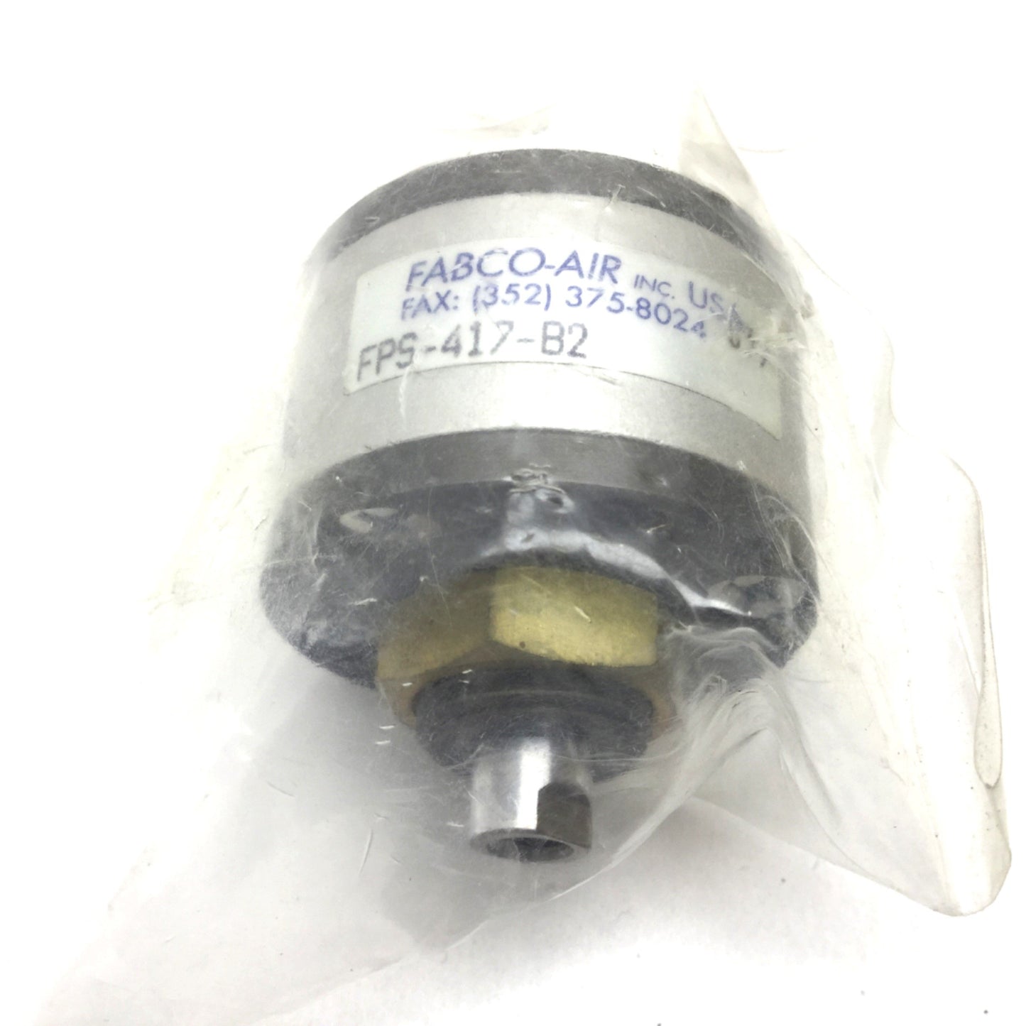 Used Fabco Air FPS-417-B2 Pancake Cylinder, Single Acting, Bore: 3/4", Stroke: 1/8"