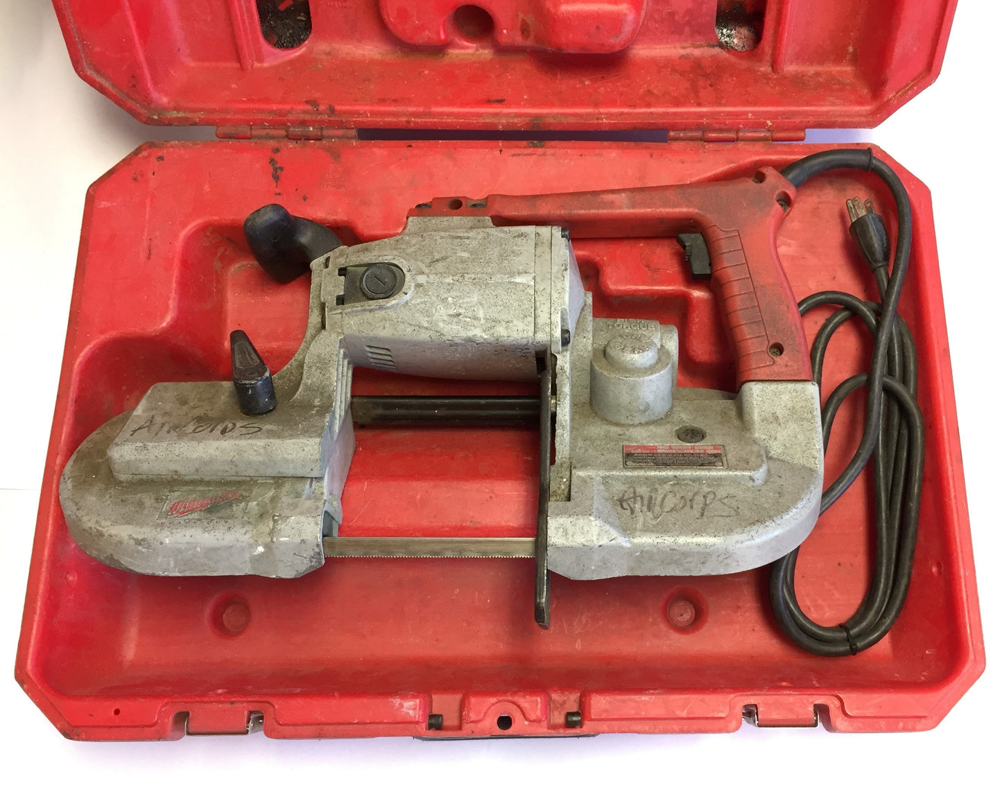 Used Milwaukee 6230 Heavy Duty Band Saw w/Case, Variable Speed 0-350 FPM, 120VAC 6A