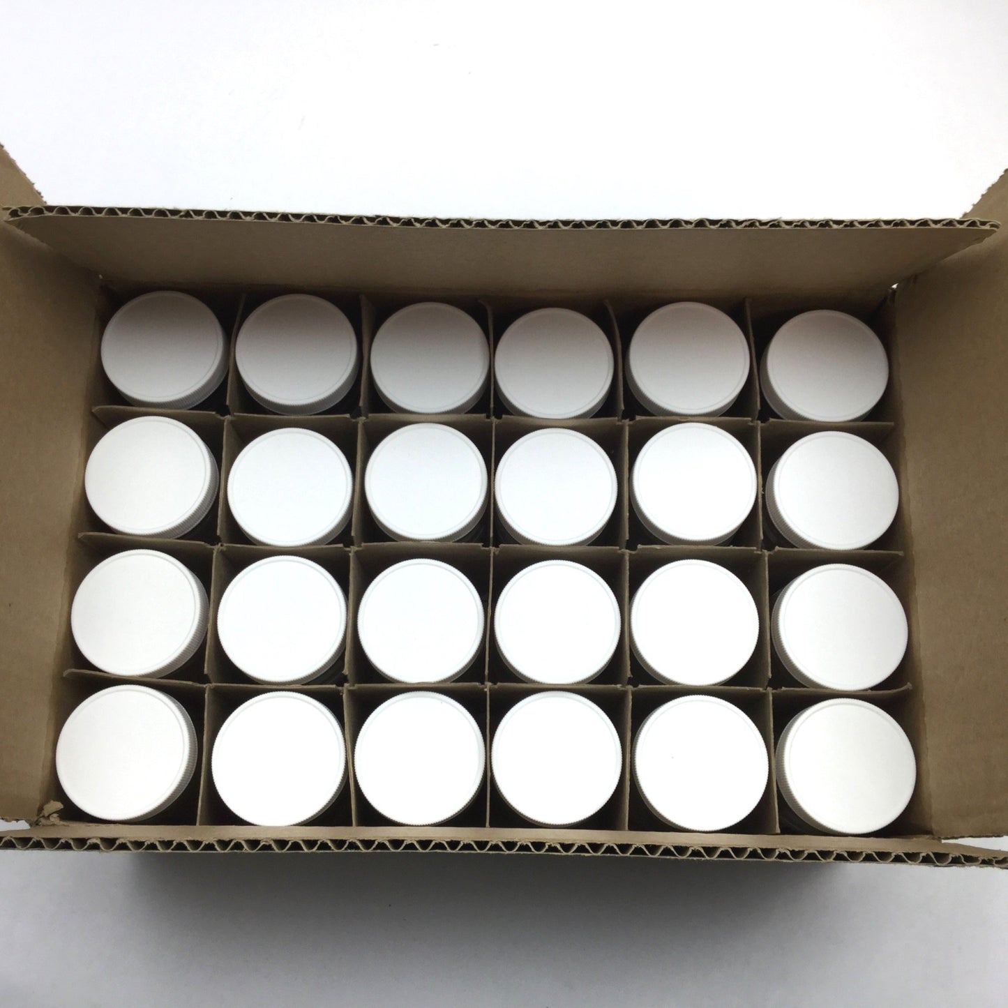 New – Open box Eagle Picher 130-04C/TL Clear Wide Mouth Tall Glass Jar, Case of 24, 120mL 4oz