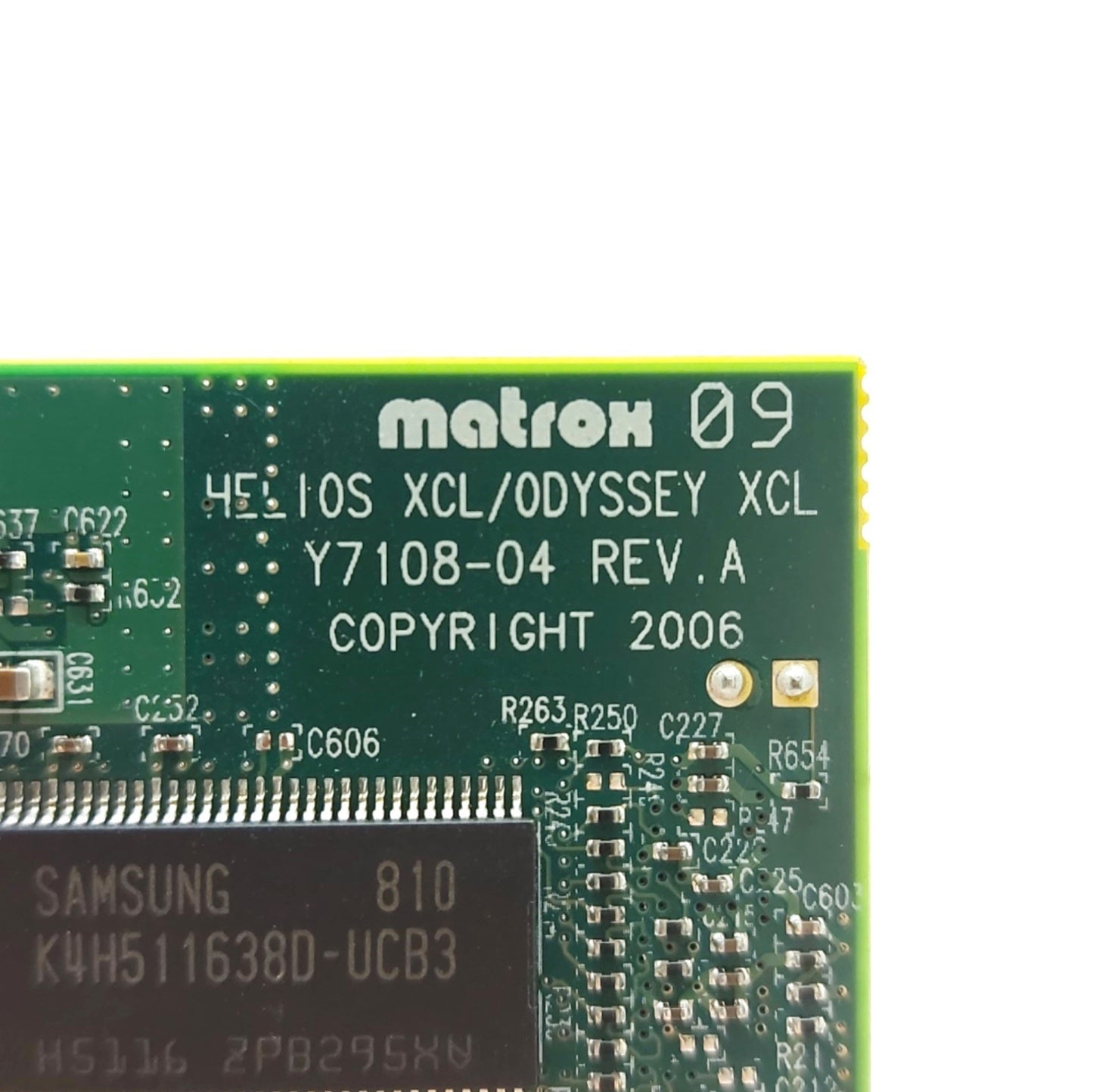 Used Matrox O10G5MDBCL Odyssey XCL Frame Grabber Card PCI-X, 1GHz, 512MB DDR, 2x CL