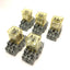 Used Lot of 5 Idec RH3B-U Ice Cube Relays w/ SH3B-05C Socket, 10 Amp, 24VDC Coil