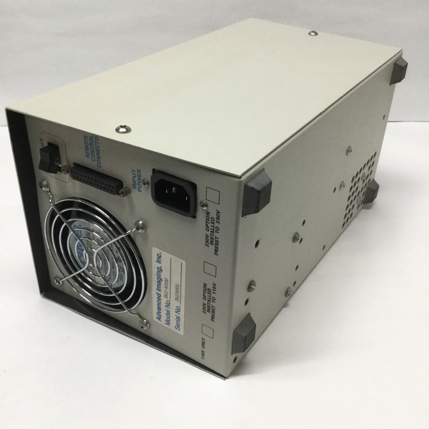 Used Advanced Imaging DLC-6100 Fiber Optic Light Source Illuminator Current LCD 115V