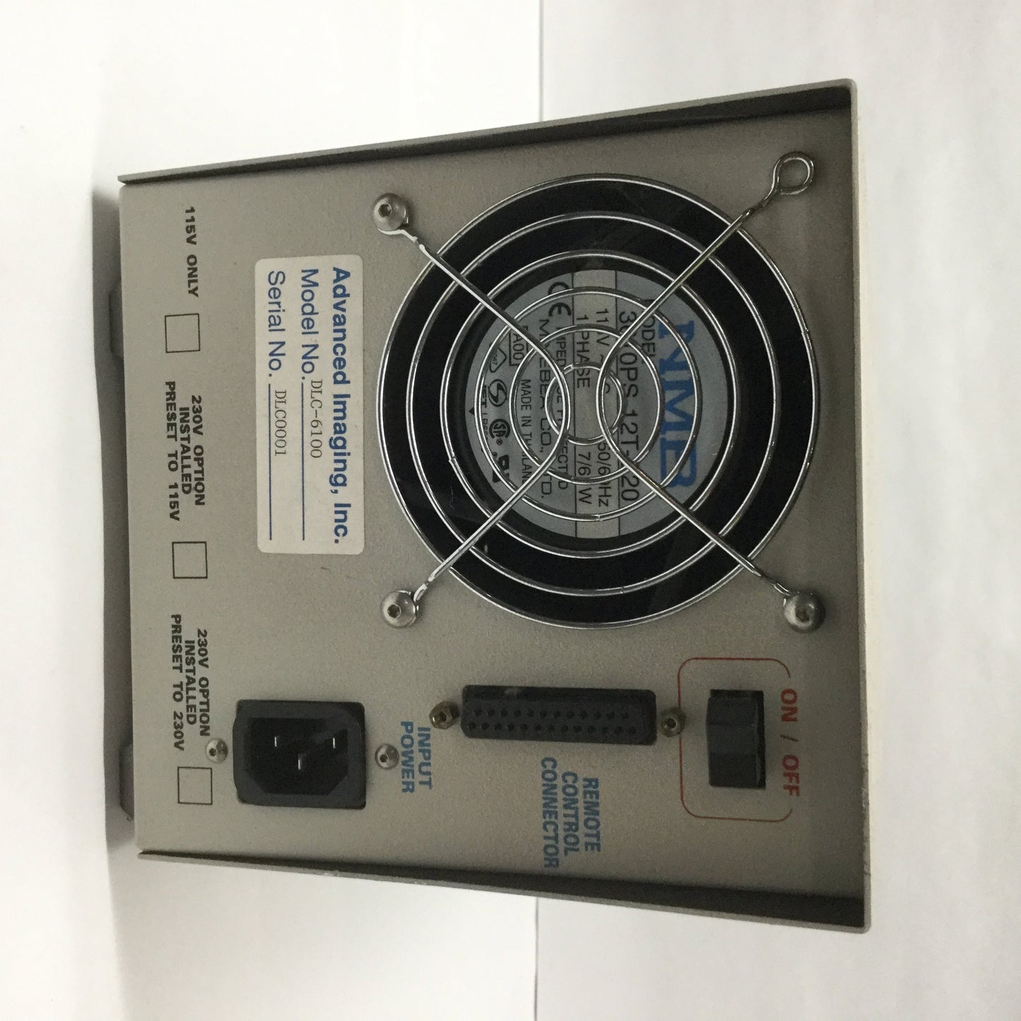 Used Advanced Imaging DLC-6100 Fiber Optic Light Source Illuminator Current LCD 115V
