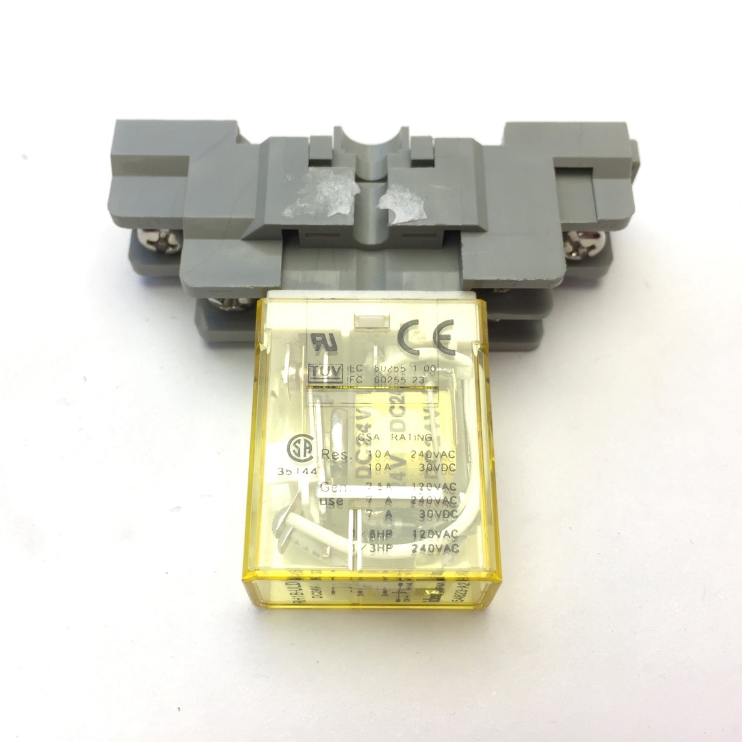 Used Lot of 3 Idec RH1B-ULD Ice Cube Relays, Voltage: 24VDC 10A w/Sockets SH1B-05