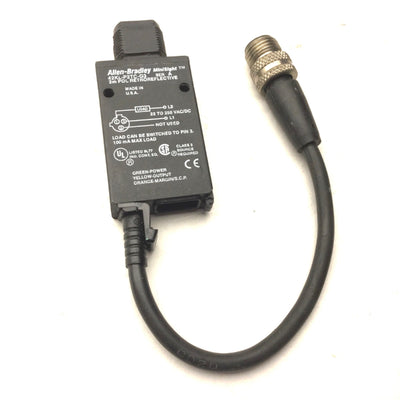 Used Allen Bradley 42KL-P2TC-G3 Retroreflective Sensor Switch, 22-250VAC/DC, 25mm-2m