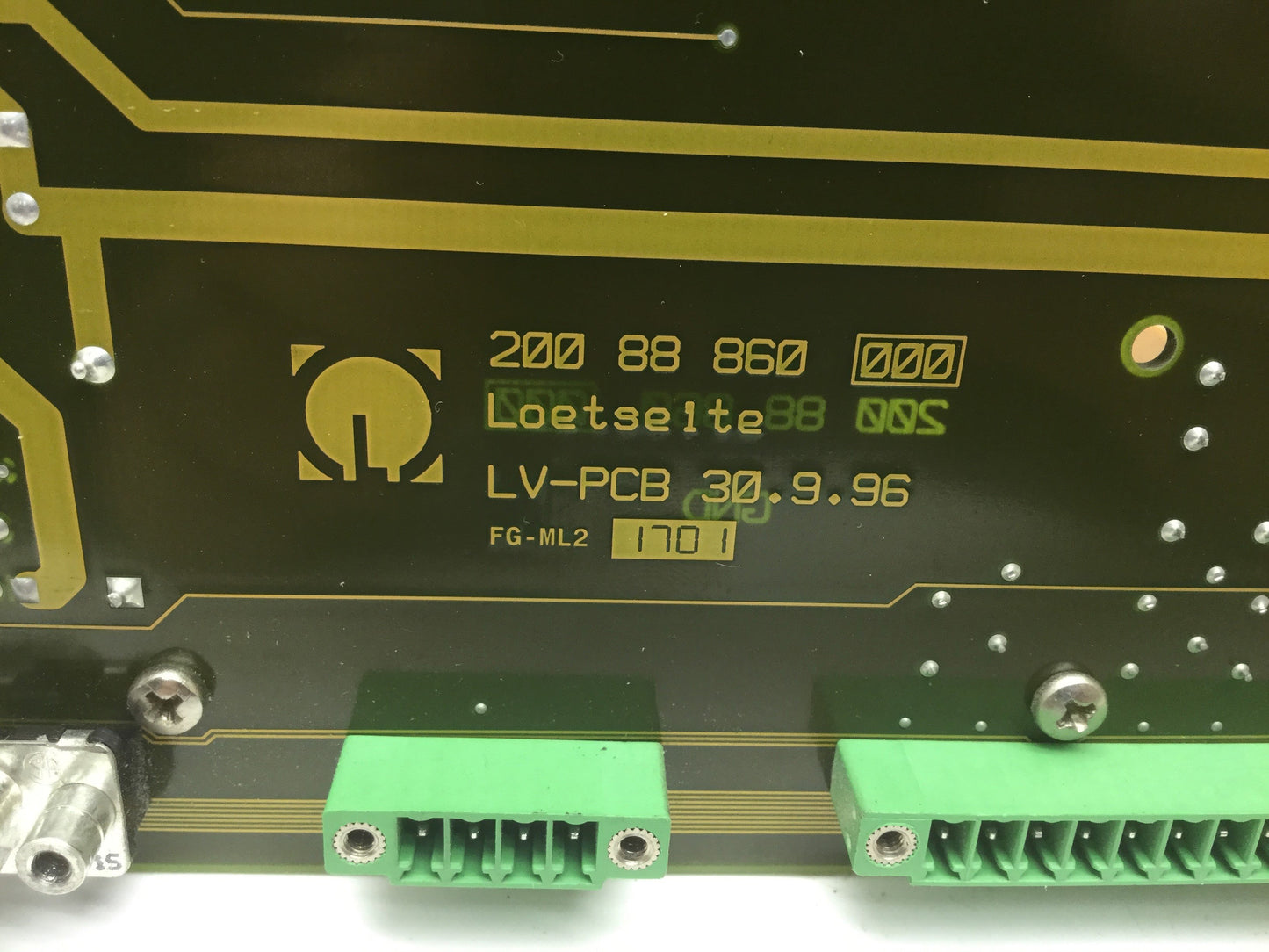 Used Leybold Inficon UL 200 Loetselte 20088860 Speaker Board 200 88 860 Lotseite