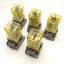 Used Lot of 5 Idec RR3PA-D Ice Cube Relays, Coil Voltage: 24VDC w/Socket Base SR3P-05