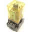 Used Lot of 5 Idec RR3PA-D Ice Cube Relays, Coil Voltage: 24VDC w/Socket Base SR3P-05