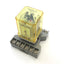 Used Lot of 4 Idec RR3PA-UL Ice Cube Relays Coil Voltage: 24VDC w/Socket Base
