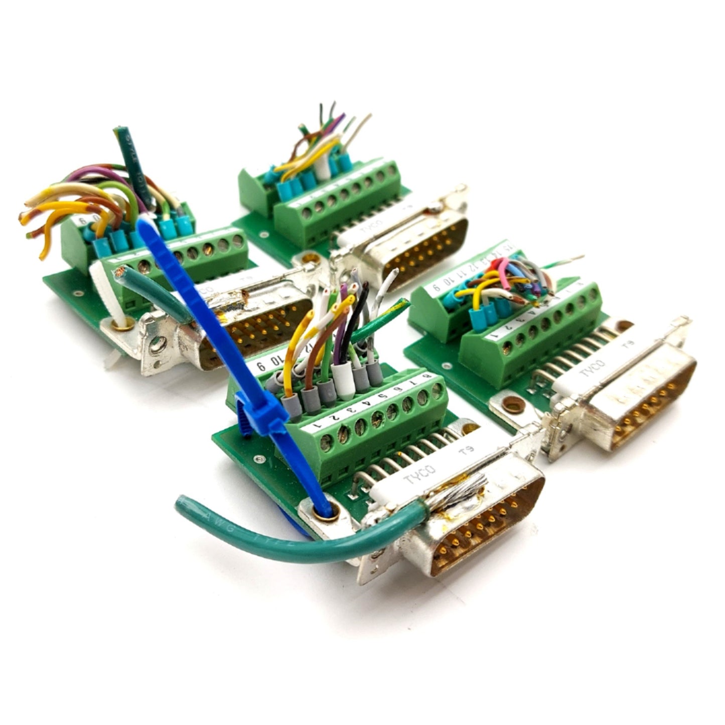 Used Lot of 4 Phoenix Contact 9255335_01 Breakout Board 15-Pin D-Sub Male to Terminal