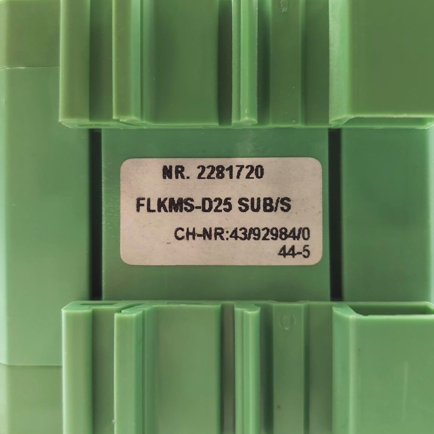 Used Phoenix Contact FLKMS-D25 SUB/S Breakout Board, 25-Pin D-Sub Male to Terminals