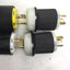 Used Lot of 4 Miscellaneous Twist-Lock Male Plugs, Rating: 20A 250V 2P 3W