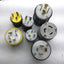 Used Lot of 7 Miscellaneous 20A Connector Plugs, 125V, 250V, 480V