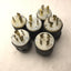 Used Lot of 6 Miscellaneous 20A Male Connector Plugs, 125V, 150V, 480V,